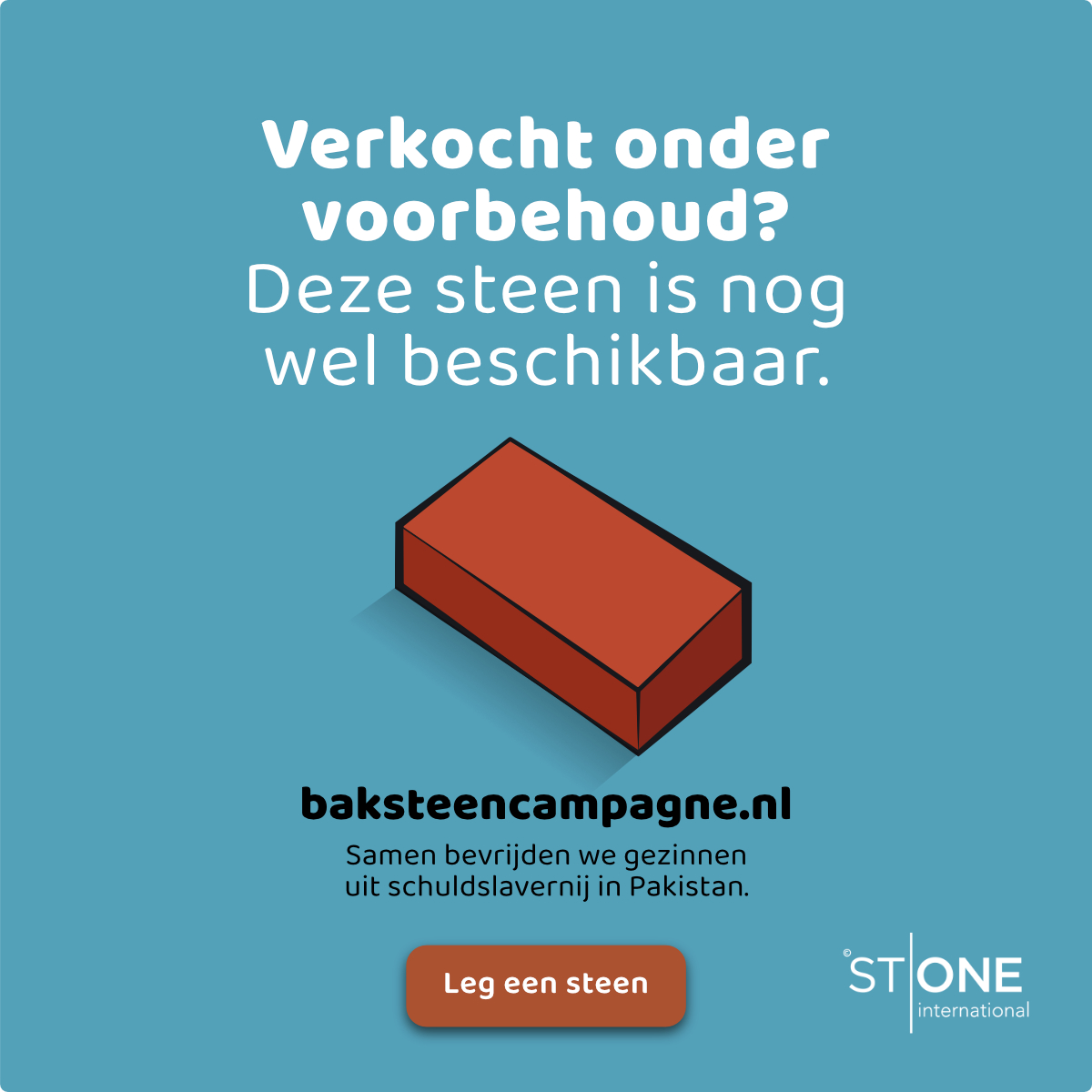 Baksteencampagne voor bedrijven